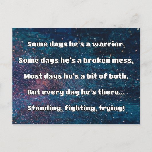 Empath Strength Positives Zitat Förderung Postkarte (Vorderseite)