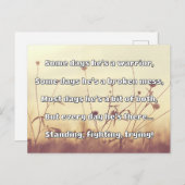 Empath Strength Positives Zitat Förderung Postkarte (Vorne/Hinten)