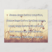 Empath Strength Positives Zitat Förderung Postkarte (Vorderseite)