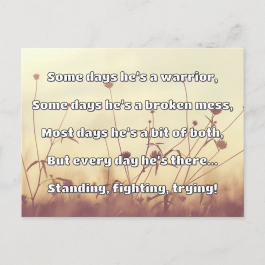 Empath Strength Positives Zitat Förderung Postkarte (Vorderseite)