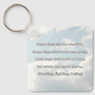 Empath Strength Positives Zitat Förderung Schlüsselanhänger