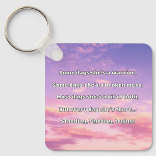 Empath Strength Positives Zitat Förderung Schlüsselanhänger