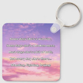 Empath Strength Positives Zitat Förderung Schlüsselanhänger (Rückseite)