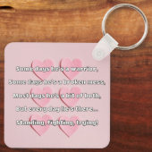 Empath Strength Positives Zitat Förderung Schlüsselanhänger (Rückseite)