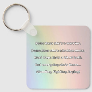 Empath Strength Positives Zitat Förderung Schlüsselanhänger