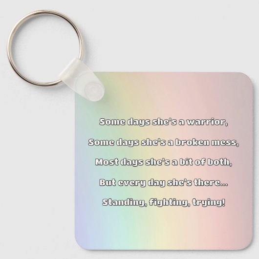 Empath Strength Positives Zitat Förderung Schlüsselanhänger (Vorderseite)