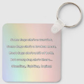 Empath Strength Positives Zitat Förderung Schlüsselanhänger (Rückseite)