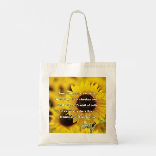 Empath Strength Positives Zitat Förderung Tragetasche (Rückseite)