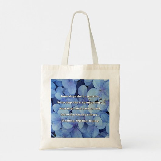 Empath Strength Positives Zitat Förderung Tragetasche (Rückseite)