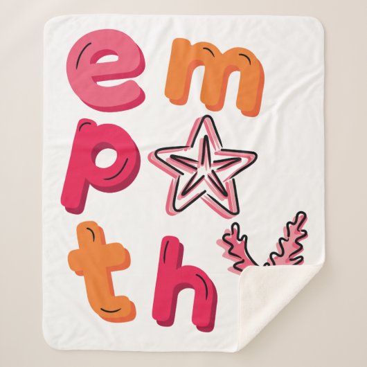 Empathie für die Ozeane verbreiten Sherpadecke (Vorderseite)