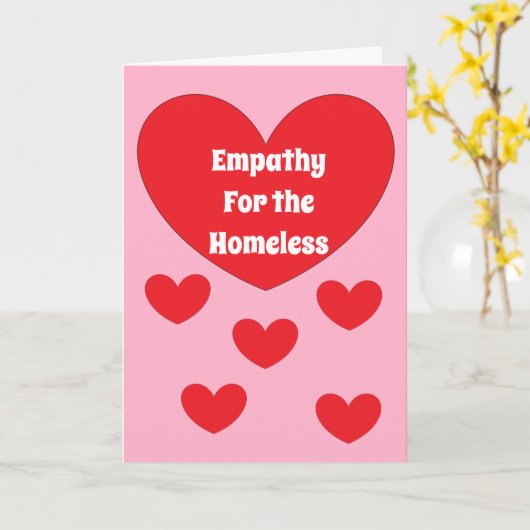 Empathie für Obdachlose: Karte (Gelbe Blume)