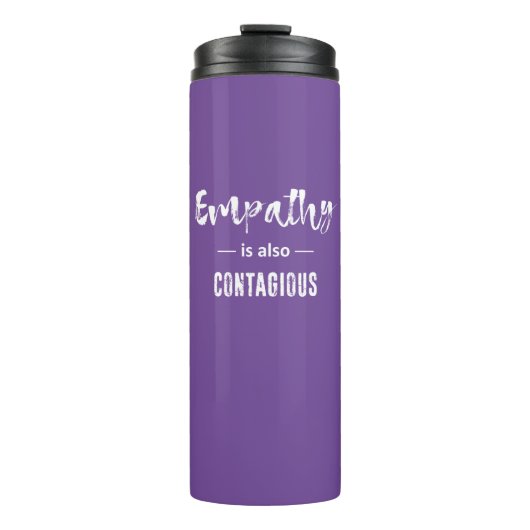 Empathie ist auch ansteckend thermosbecher (Vorderseite)