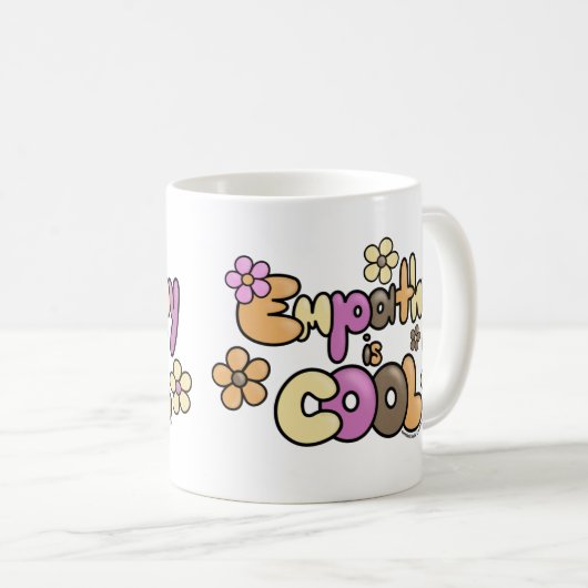 Empathie ist Cool Kaffeetasse (VorderseiteRechts)