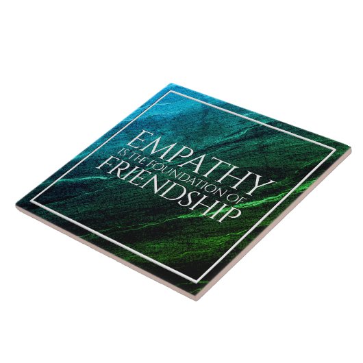 Empathie ist die Stiftung der Freundschaft Fliese (Seite)