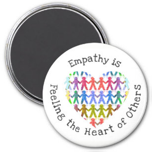Empathie ist Gefühl das Herz anderer Magnet