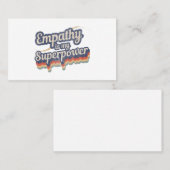 Empathie ist meine Supermacht T - Shirt Empathy Le Visitenkarte (Vorne/Hinten)