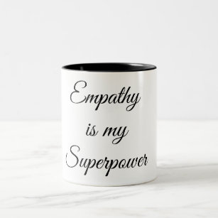 Empathie ist meine Supermacht-Tasse Zweifarbige Tasse