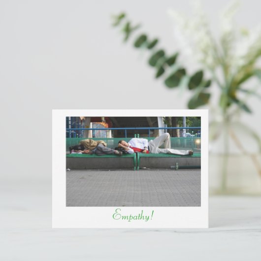 Empathie! Postkarte (Stehend Vorderseite)