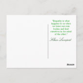 Empathie! Postkarte (Rückseite)