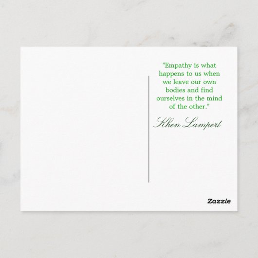 Empathie! Postkarte (Rückseite)