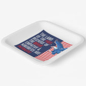 Empathie und Freundlichkeit sind Patriotisch Pappteller (Gewinkelt)