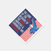 Empathie und Freundlichkeit sind Patriotisch Serviette (Ecke)
