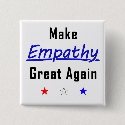 Empathie wieder zum großen Button auf dem Platz (Vorderseite)