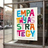Empathy As Strategy Poster – Typography Wall Print