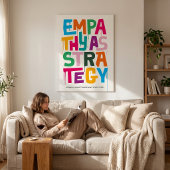 Empathy As Strategy Poster – Typography Wall Print
