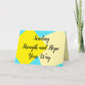 Empathy Card für Krebs und Kranken Ankündigung (Vorderseite)