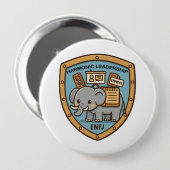 Empathy Elephant – Harmonic Leadership Button (Vorne & Hinten)