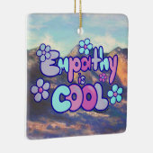 Empathy is Cool - Cool Tones Keramikornament (Rechts)