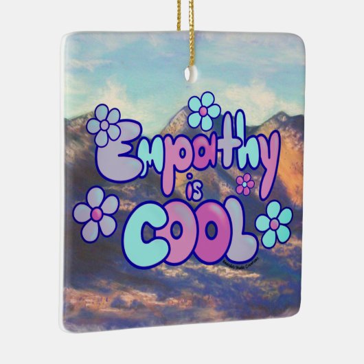 Empathy is Cool - Cool Tones Keramikornament (Rechts)