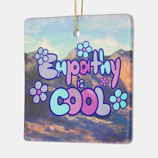 Empathy is Cool - Cool Tones Keramikornament (Links)