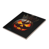 Emperor Jack-O-Lantern Halloween Ceramic Tile Fliese (Seite)