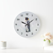 Emperor Penguin Große Wanduhr (Zuhause)