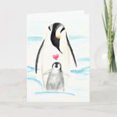Emperor Pinguin Adoption Day Card Karte (Vorderseite)