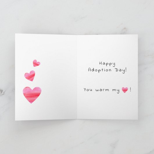 Emperor Pinguin Adoption Day Card Karte (Innenseite)