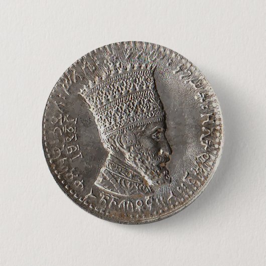 Emperor Selassie I Button (Vorderseite)