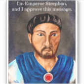 Emperor-Strephon-Aufkleber Aufkleber (Vorderseite)