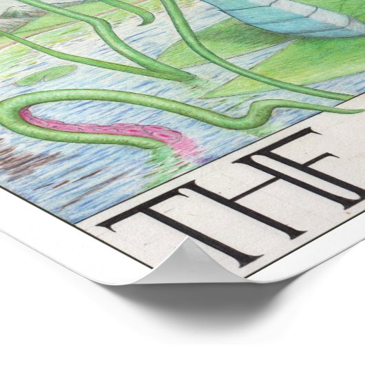 Emperor tarot card poster (Ecke)