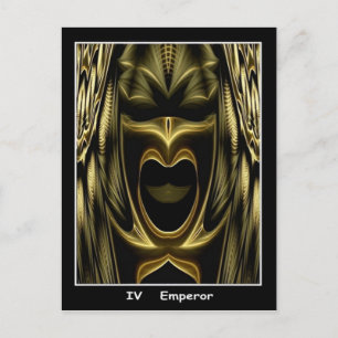 Emperor-Tarot-Karte Postkarte
