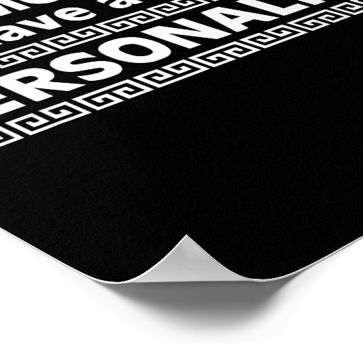 Emperor, You Have A Great Ity, New Groove, Funny Poster (Ecke)