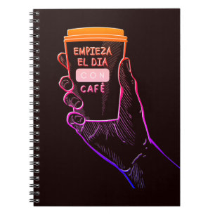 Empezando el día con café, sin café no trabajo notizblock