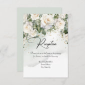 Empfang-Abschlusskarte Begleitkarte (Vorne/Hinten)