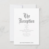 Empfang-Abschlusskarte RSVP Karte (Vorderseite)