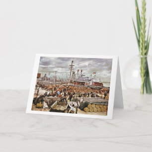 Empfang am Canal Street New Orleans 1900 Karte