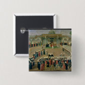 Empfang am Gericht des Sultans Selim III Button (Vorne & Hinten)