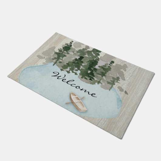 Empfang am See Fußmatte (Schrägansicht)