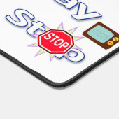 Empfang, Anhalten und Anhalten des Schreibtisches Schreibtischunterlage (Ecke)